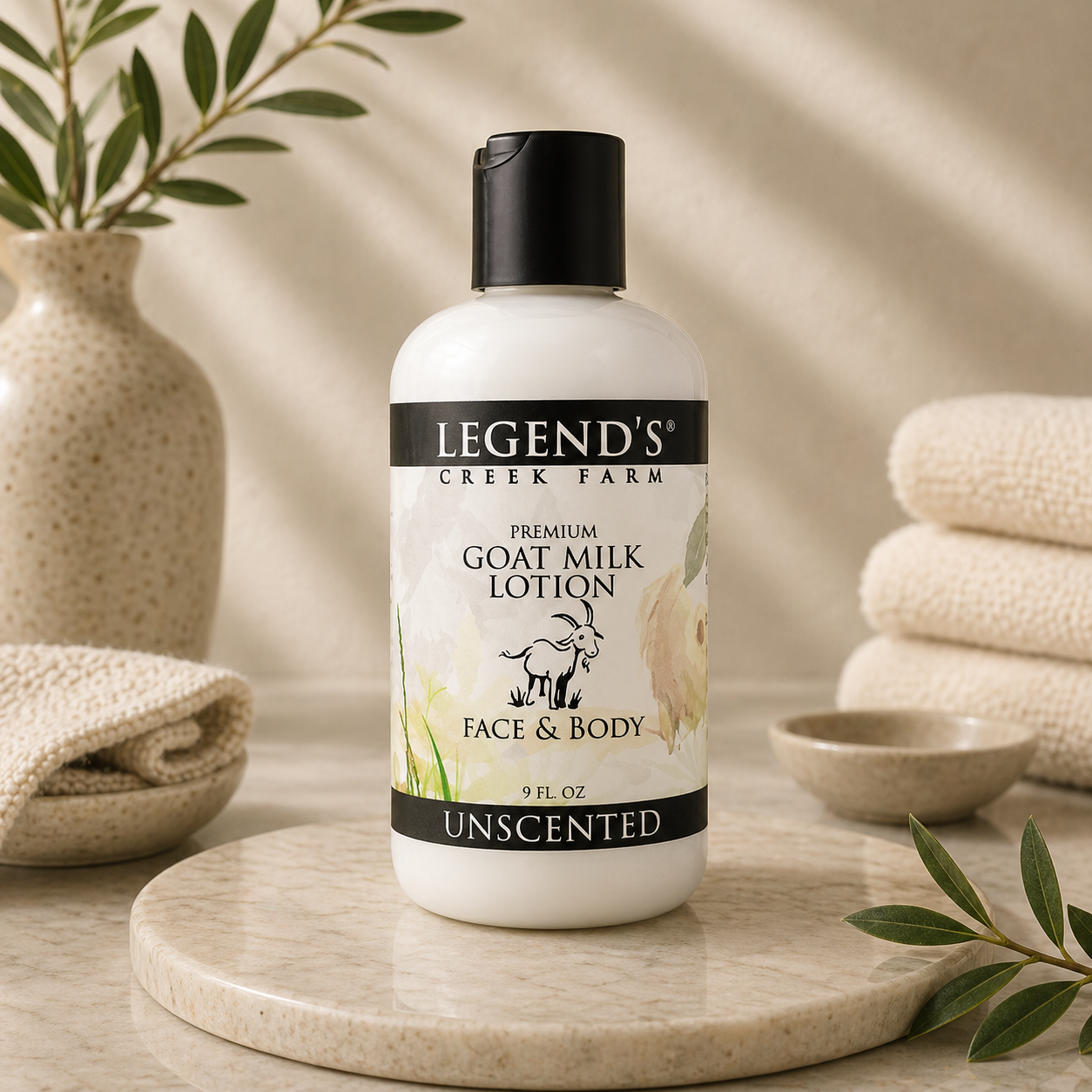 Unscented Goat Milk Lotion – Legend's Creek Farm Unscented Goat Milk Lotion – Legend's Creek Farm