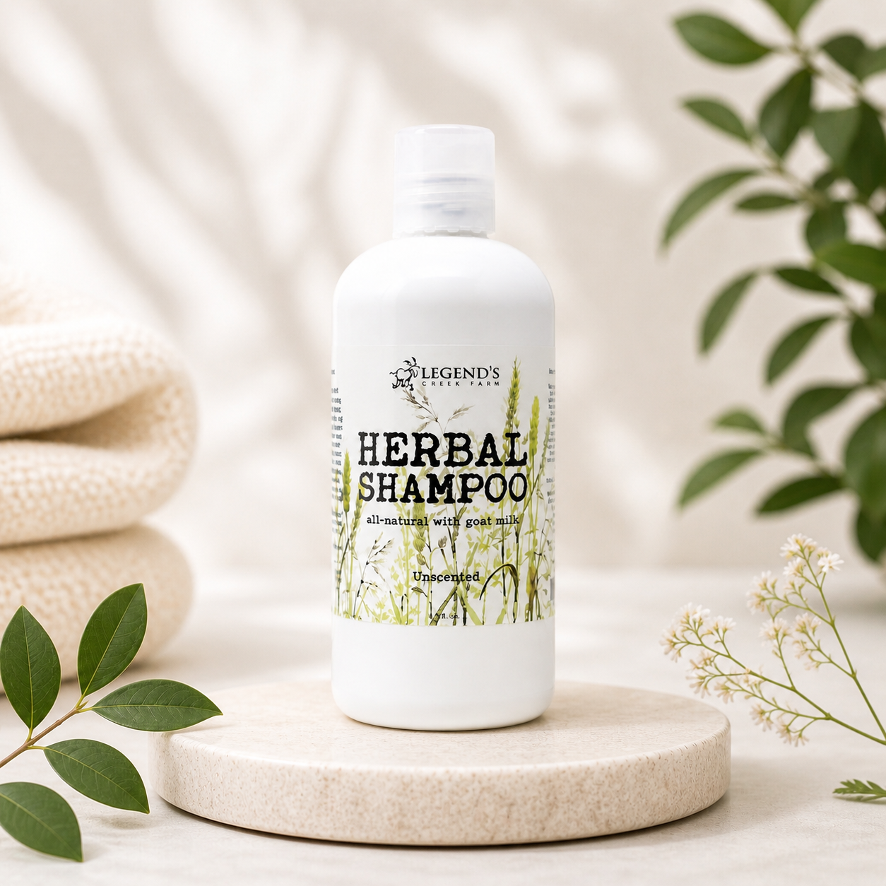 Goat Milk Shampoo: Unscented Fragrance-Free – Legend's Creek Farm