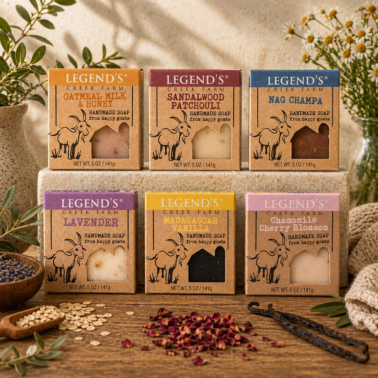 Goat Milk Soap Gift Box Set – Legend's Creek Farm