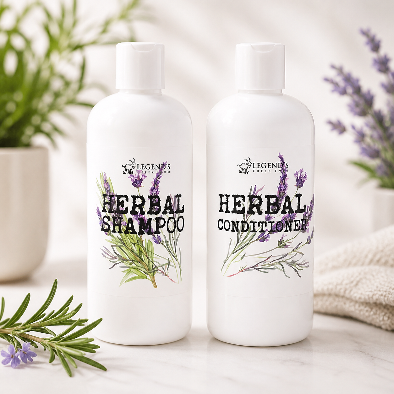 Goat Milk Shampoo & Conditioner Bundle – Legend's Creek Farm