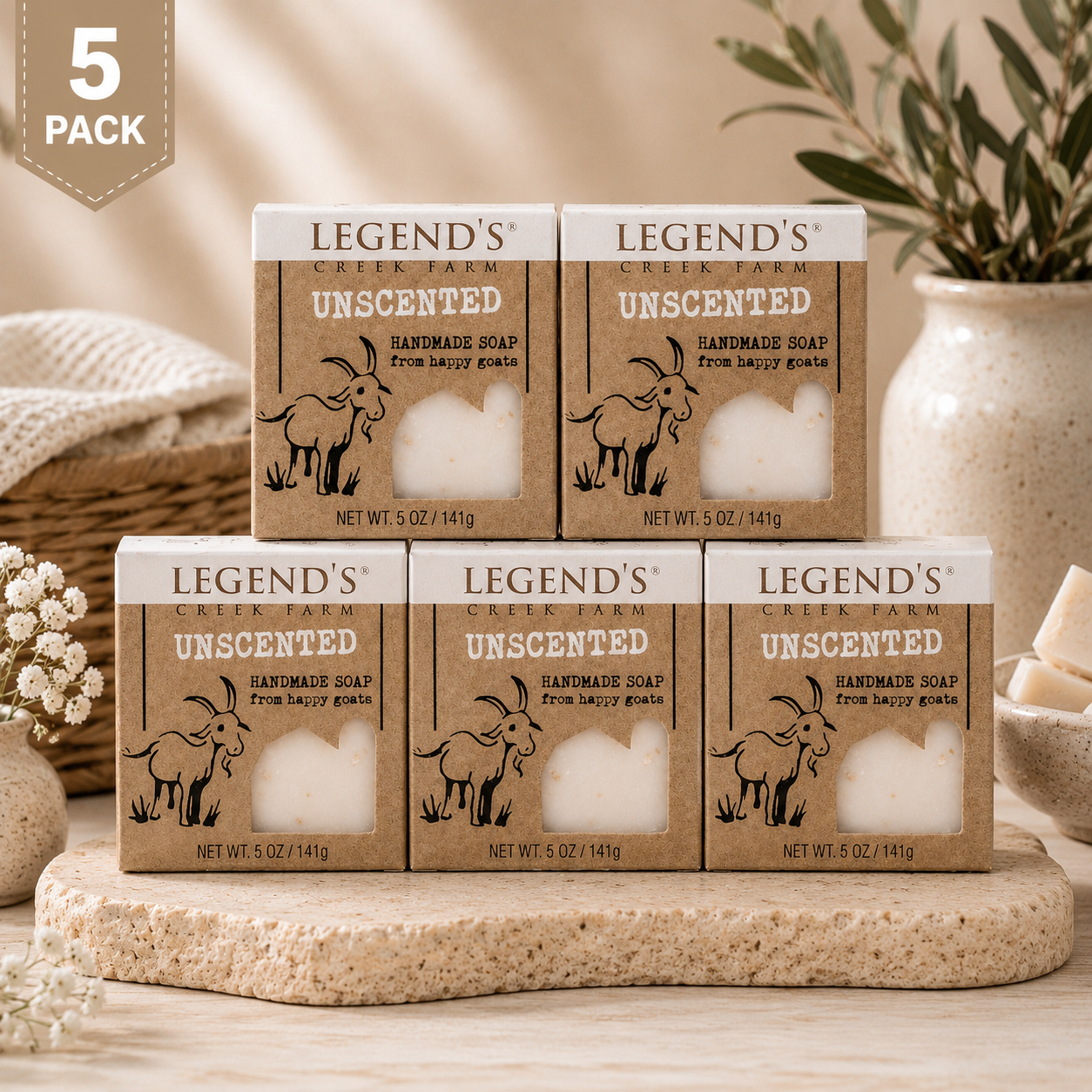 なぁちゃんページ ソフトベースマットノンワイプ ハード25gセット Unscented Goat Milk Soap - Fragrance Free – Legend's Creek Farm