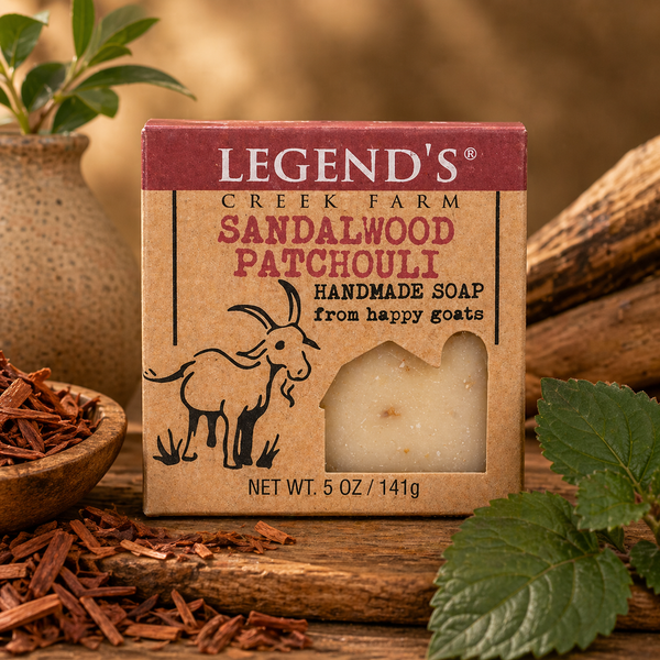Sandalwood Patchouli Goat Milk Soap – Legend's Creek Farm