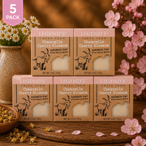 Chamomile Cherry Blossom Goat Milk Soap