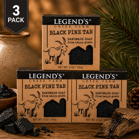 Black Pine Tar Goat Milk Soap