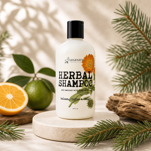 Goat Milk Shampoo: Balsam, Citrus & Cedar – Legend's Creek Farm
