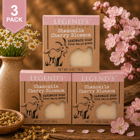 Chamomile Cherry Blossom Goat Milk Soap