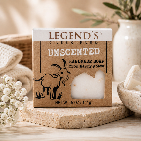 Unscented Goat Milk Soap - Fragrance Free – Legend's Creek Farm