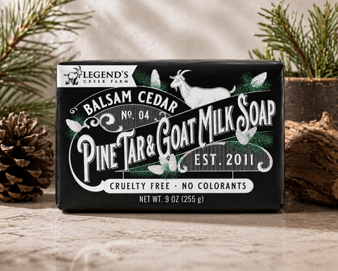 Balsam Cedar & Pine Tar Triple Milled Goat Milk Soap