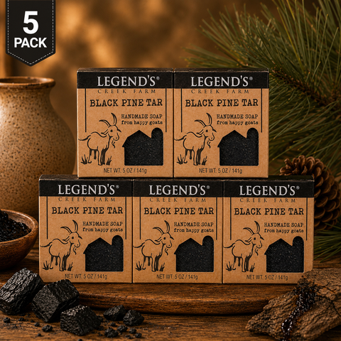 Black Pine Tar Goat Milk Soap