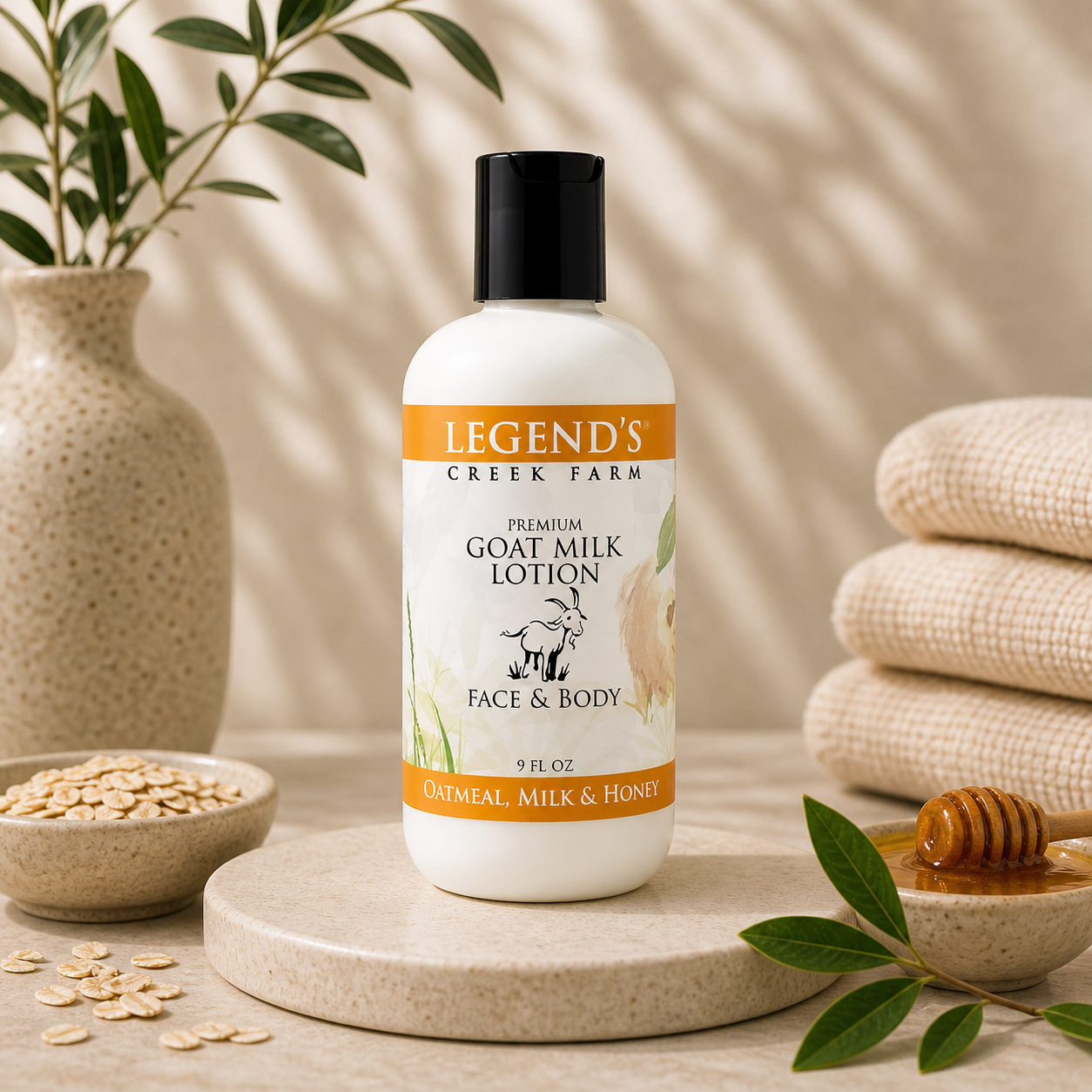 Oatmeal Milk & Honey Goat Milk Lotion | Legend's Creek Farm