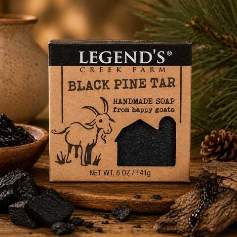 Black Pine Tar Goat Milk Soap