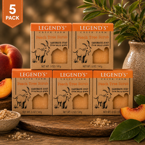 Peach Tree Scrub Goat Milk Soap