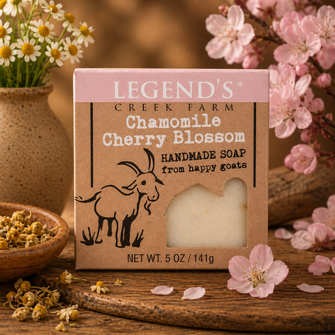 Chamomile Cherry Blossom Goat Milk Soap