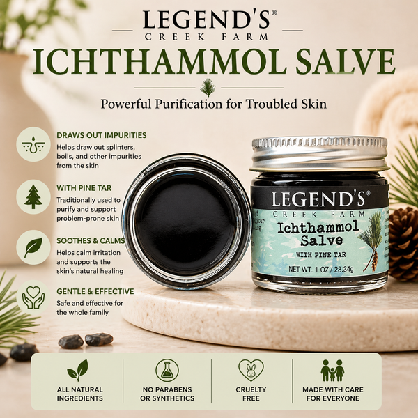 Ichthammol Pine Tar Drawing Salve – Legend's Creek Farm