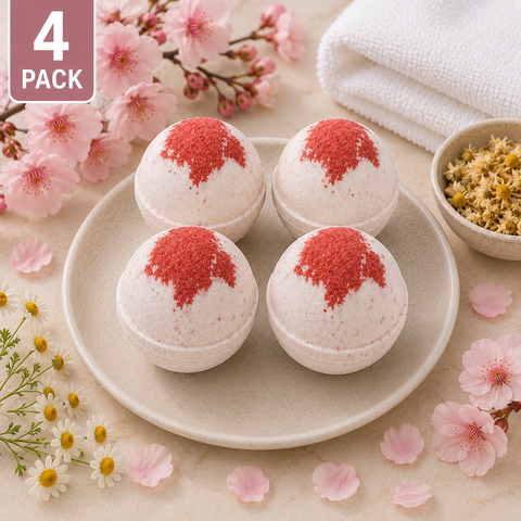 Goat Milk Bath Bomb - Chamomile Cherry Blossom