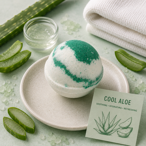 Goat Milk Bath Bomb - Cool Aloe