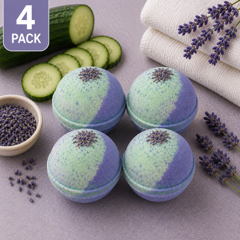 Goat Milk Bath Bomb - Cucumber Lavender