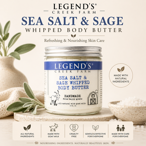 Sea Salt & Sage Goat Milk Whipped Body Butter