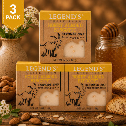 Honey Almond Biscotti Goat Milk Soap