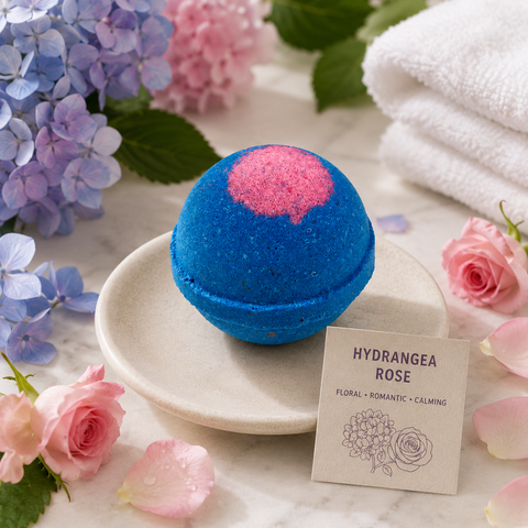 Goat Milk Bath Bomb - Hydrangea Rose