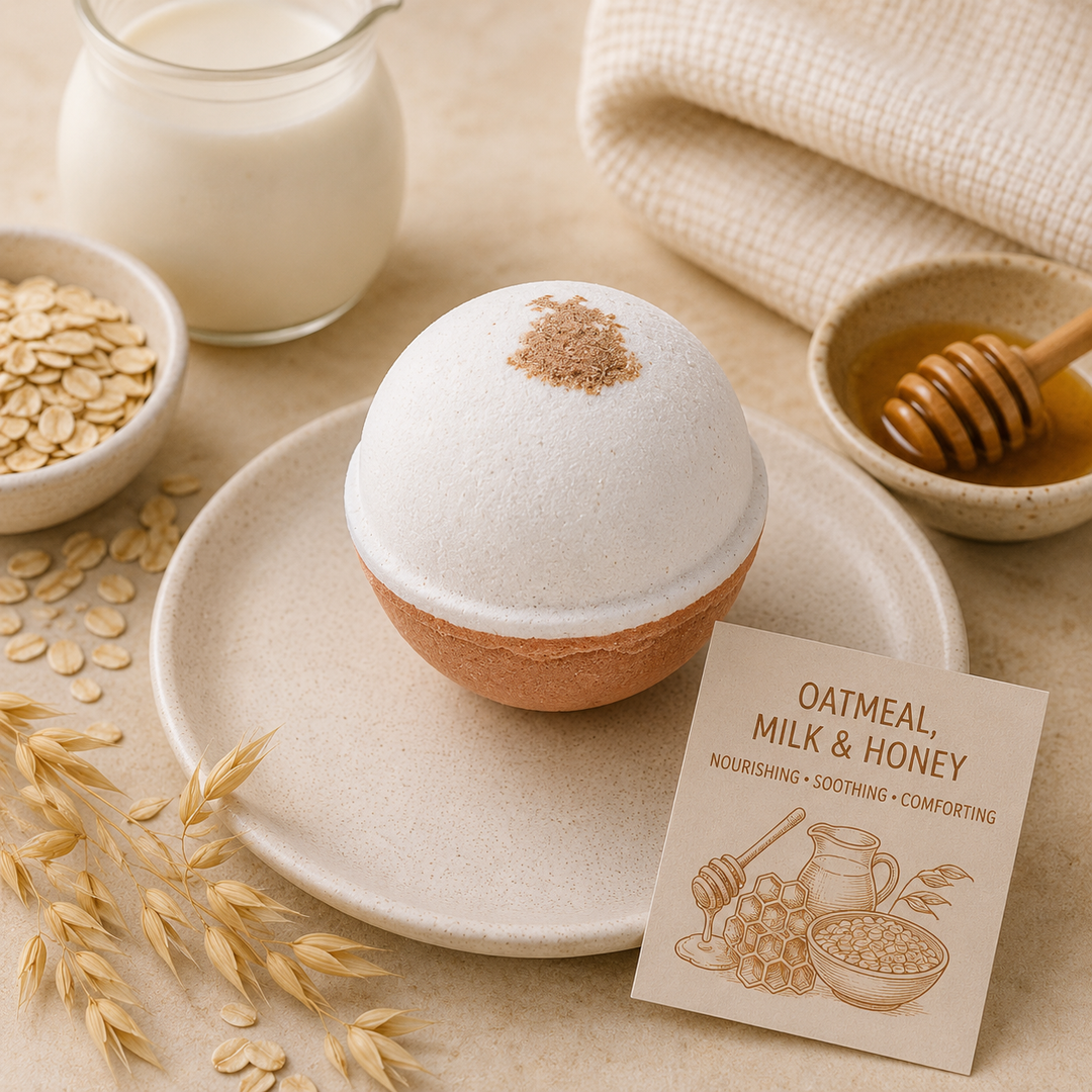 Oatmeal Milk & Honey Goat Milk Bath Bomb | Legend's Creek Farm