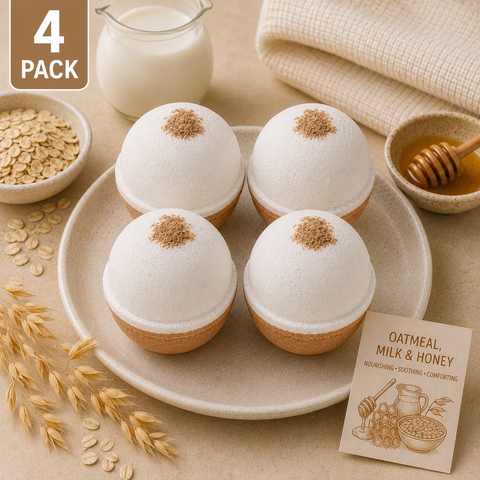 Goat Milk Bath Bomb - Oatmeal, Milk & Honey