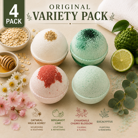 Bath Bomb 4-Pack Variety Bundles