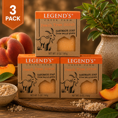 Peach Tree Scrub Goat Milk Soap