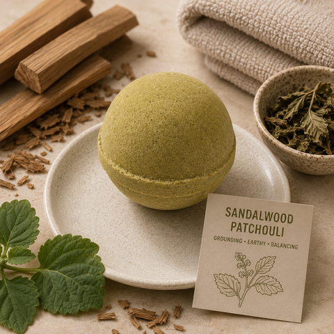 Goat Milk Bath Bomb - Sandalwood Patchouli