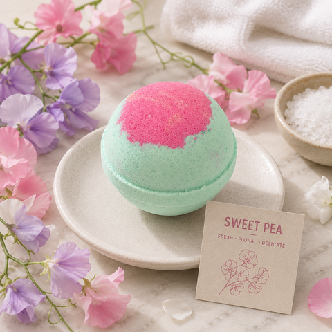 Goat Milk Bath Bomb - Sweet Pea Bloom