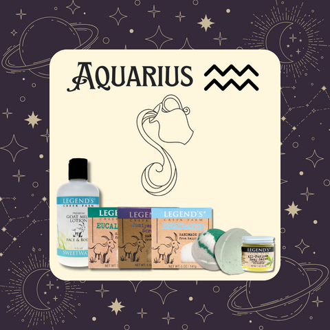 Aquarius Zodiac Gift Set