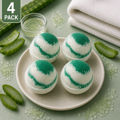 Goat Milk Bath Bomb - Cool Aloe