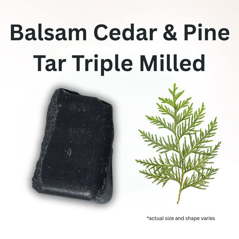 Balsam Cedar & Pine Tar Triple Milled Goat Milk Soap (1oz)