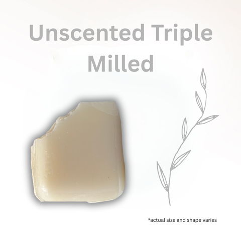 Unscented Triple Milled Goat Milk Soap (1oz)