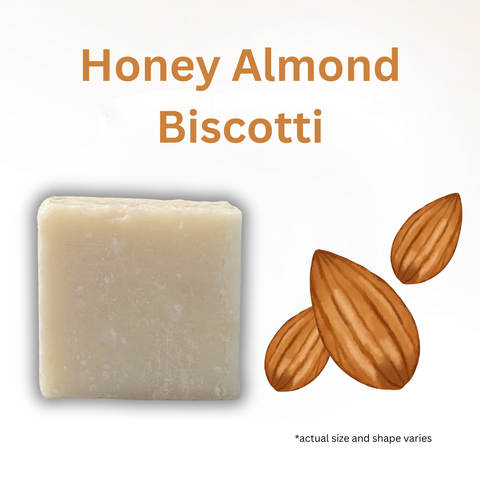 Honey Almond Biscotti Goat Milk Soap (1oz)