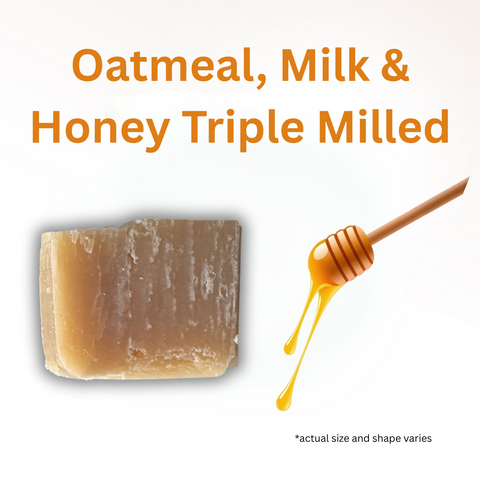 Oatmeal, Milk & Honey Triple Milled Goat Milk Soap (1oz)