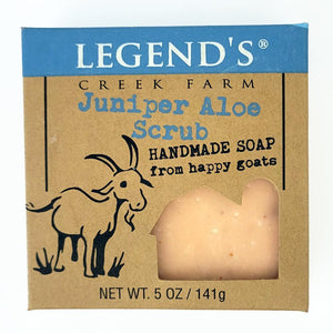 Juniper Aloe Scrub Goat Milk Soap