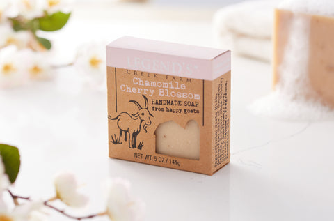 Chamomile Cherry Blossom Goat Milk Soap