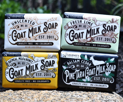 Balsam Citrus & Cedar Pine Tar Triple Milled Exfoliating Goat Milk Soap